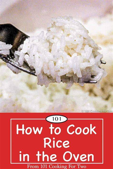 Oven Cooking Method For Rice