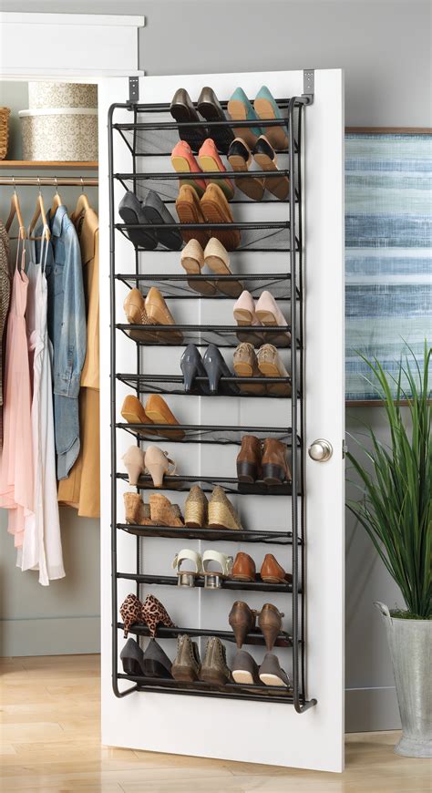 Maximize Your Space And Keep Your Shoes Organized With An Over Door Shoe Rack