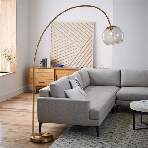 Overarching Acrylic Shade Floor Lamp