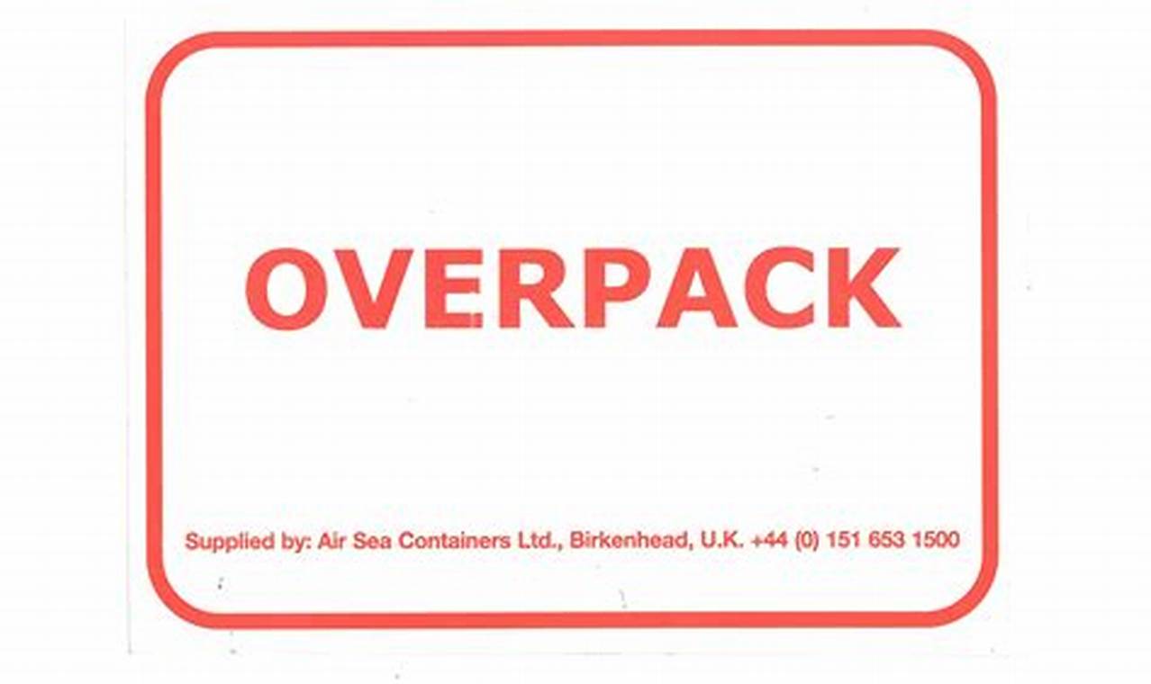 Overpack Shipping Label