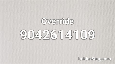 Override Roblox ID
