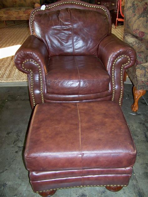 Overstuffed Leather Chair