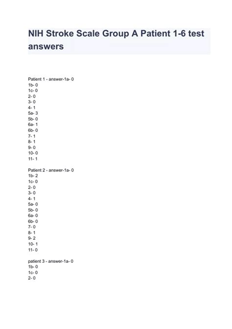 Overview of Version 5 Updates and Revisions NIH Stroke Scale Certification Version 5 Answers