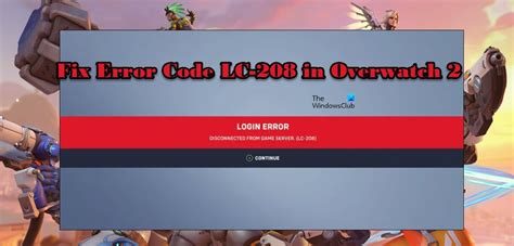 Overwatch 2 LC-208 console error: How to fix LC-208 error after 