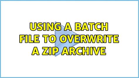 th?q=Overwriting File In Ziparchive - Effortlessly overwrite files in ZipArchive - Learn How