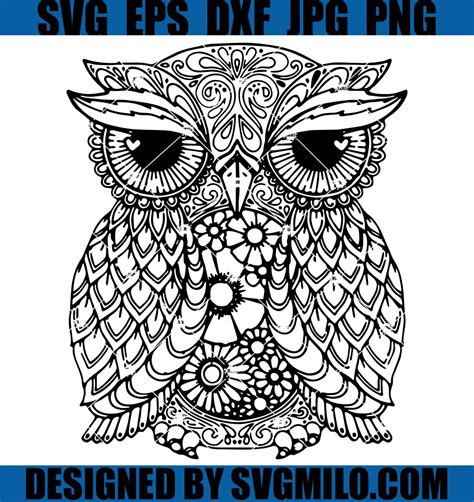 Unleash the Serene Charm of Owl Mandala SVG: A Must-Have for Your Creative Collection!