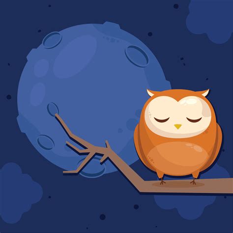 Download Owl Night Scene Vector Cut For Cricut