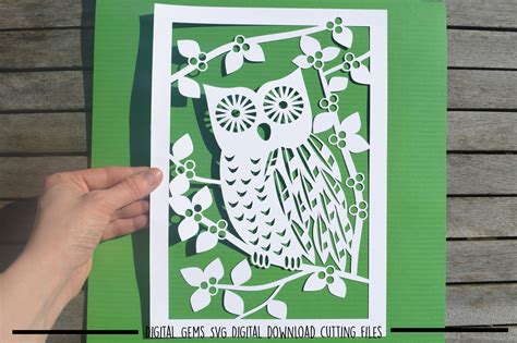 Download Owl Paper Cut Design For Crafts