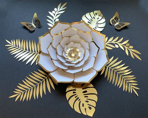 Download Owl Paper Flower Composition Creativefabrica DXF Files