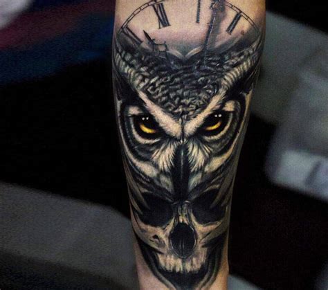 Owl Tattoo Skull