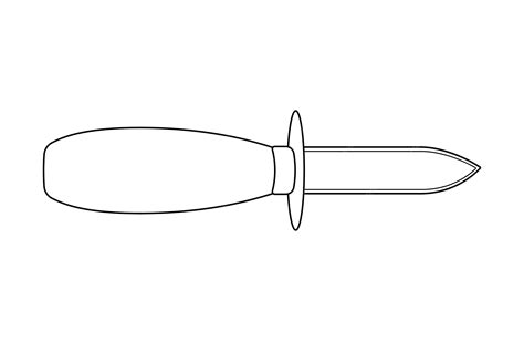 Oyster Knife Drawing