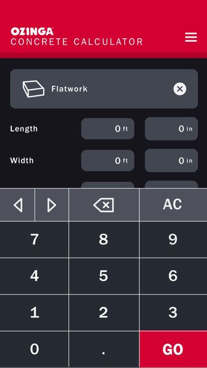 Ozinga Concrete Calculator
