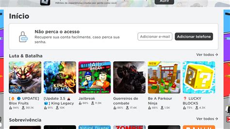 Página inicial - Roblox Education