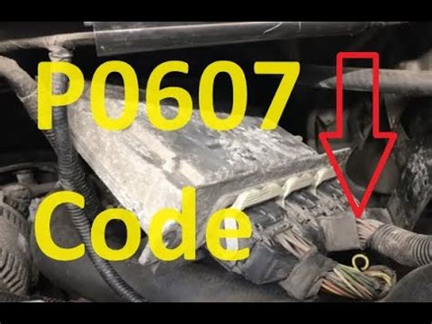 P0607 OBD-II Trouble Code: Control Module Performance