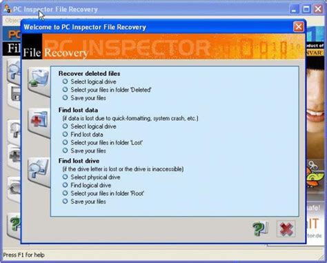 PC Inspector File Recovery: Features