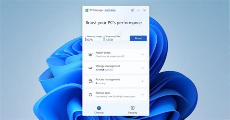 PC Manager Windows 11 Screenshot