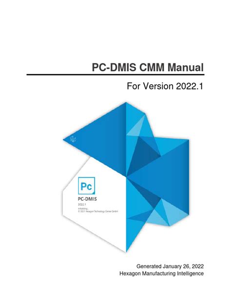 PC-DMIS 2022.1 CMM Manual