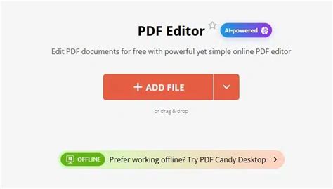 PDF Candy: Editing