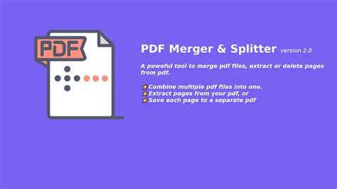 PDF Merger &amp; Splitter (Free)