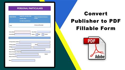 PDF to Publisher adobe acrobat
