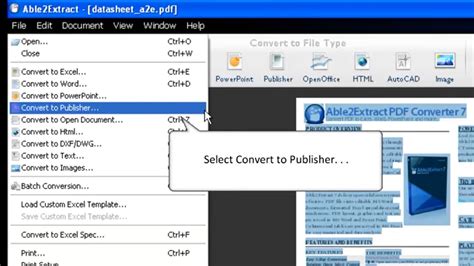 PDF to Publisher convert