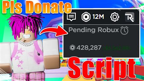 PLS DONATE SCRIPT GUI INFINITE ROBUX! HACK **PASTEBIN 