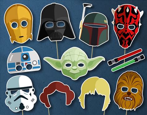 Printable Star Wars Photobooth Props