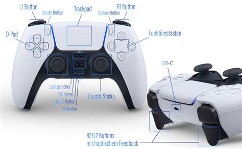 PS5 DualSense controller features