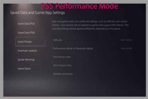 PS5 performance