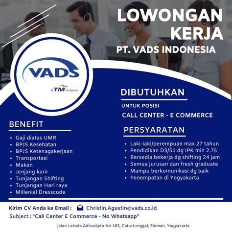 Deskripsi Pekerjaan PT VADS Indonesia