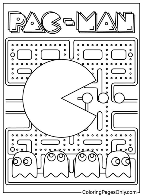 Pac Man Color Pages