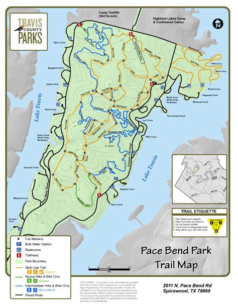 Pace Bend Park Map