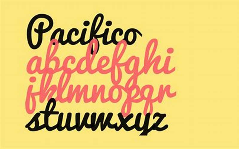 Pacifico Font Example