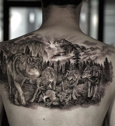 Pack Of Wolves Tattoo