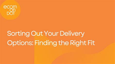 Package Options: Finding the Right Fit