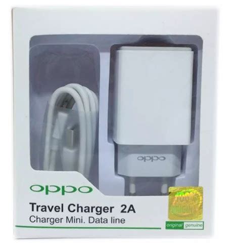 Packaging charger dan kabel data OPPO asli