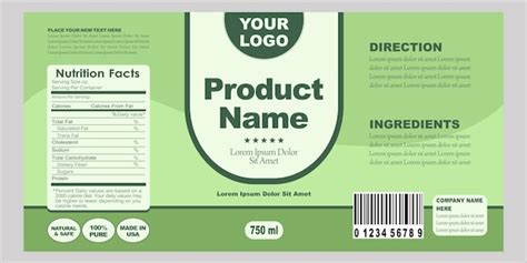 Packaging Label Template