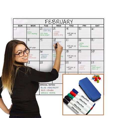 Packed And Stacked Calendar