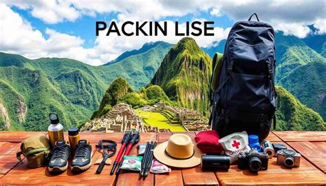 Packing Essentials for Machu Picchu