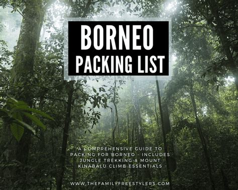Packing For Borneo