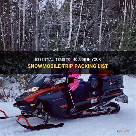 Packing For Snowmobile