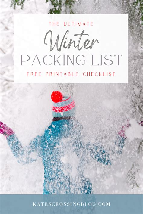 Packing List Winter