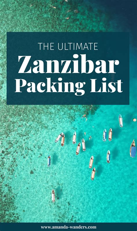 Packing List Zanzibar
