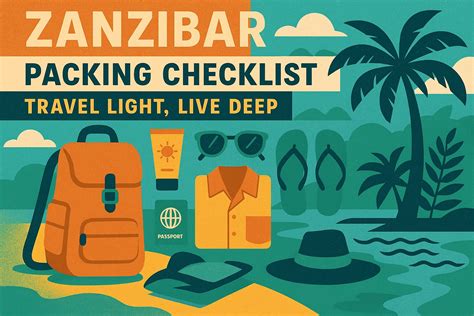 Packing checklist for Zanzibar