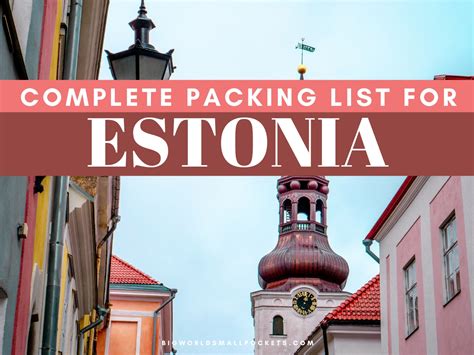 Packing for Estonia