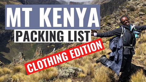 Packing for Mount Kenya