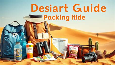 Packing for desert tour