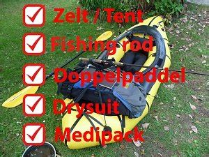Packrafting checklist