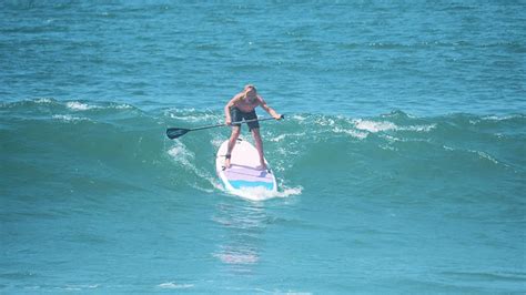 Paddle Surfing on Waves