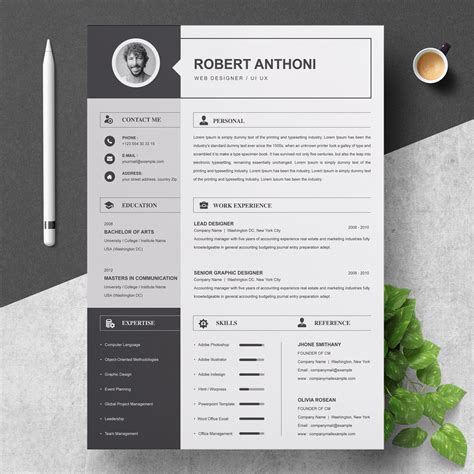 Pages Resume Templates Free